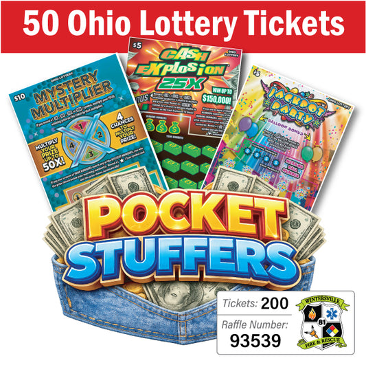 Ohio Lottery Pocket Stuffers 50 tickets - #93539