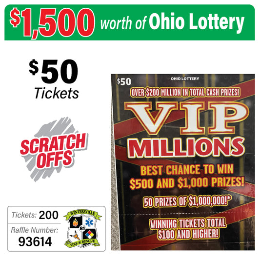 Ohio Lottery $50 Game #93614