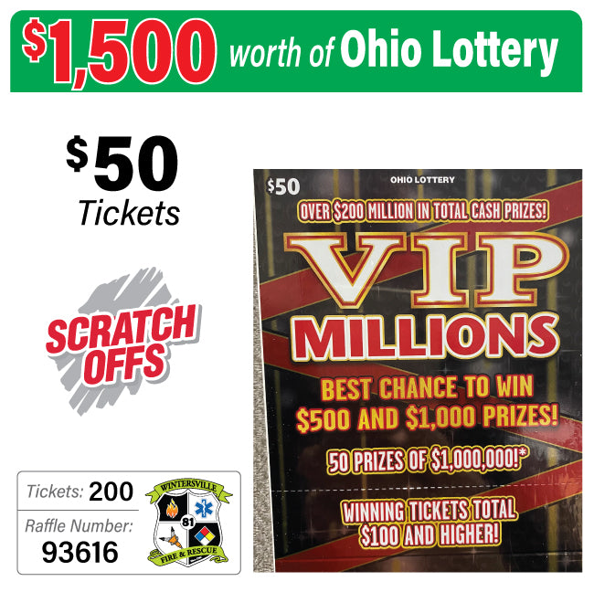 Ohio Lottery $50 Game #93616