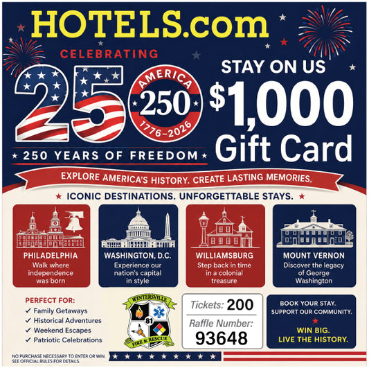 $1,000 Hotels.com Gift Card #93648