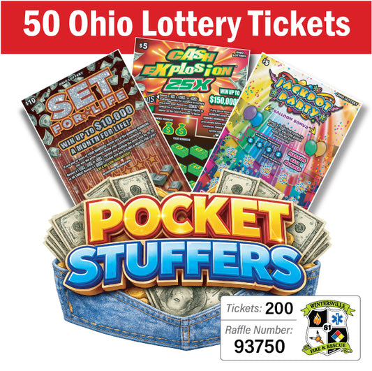 Ohio Lottery Pocket Stuffers 50 tickets - #93750