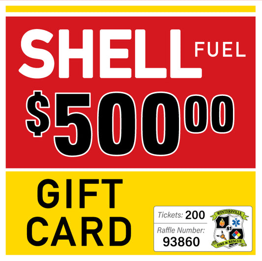 $500 Shell Fuel Gift Card #93860