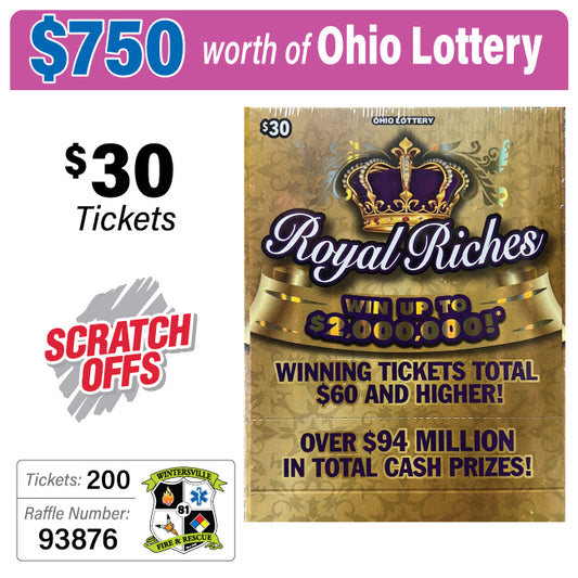 Ohio Lottery $30 Game #93876