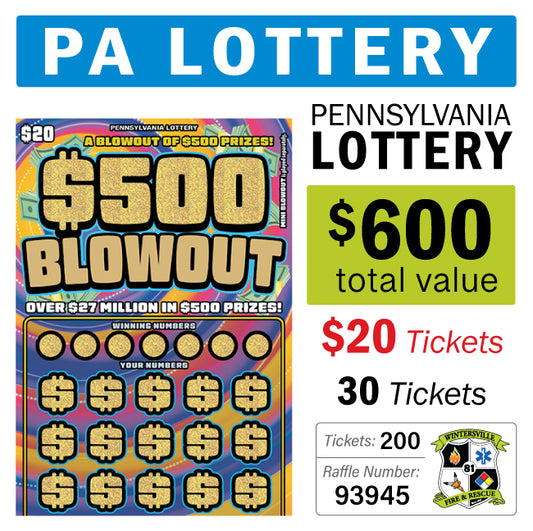 PA Lottery - $20 Game #93945