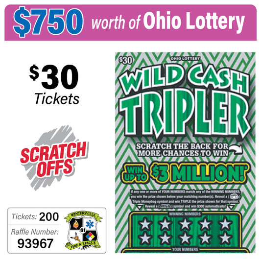 Ohio Lottery $30 Game #93967