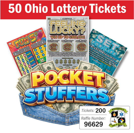 Ohio Lottery Pocket Stuffers 50 tickets - #96629