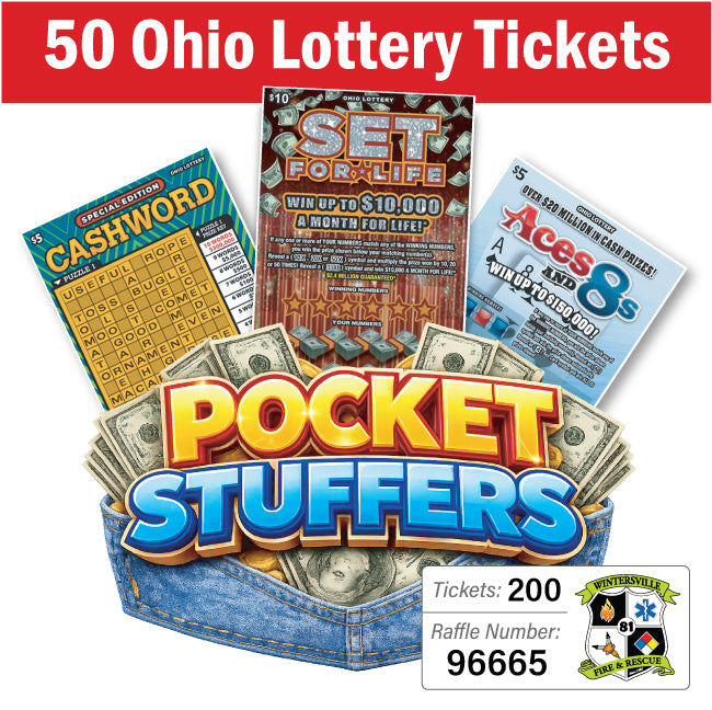 Ohio Lottery Pocket Stuffers 50 tickets - #96665