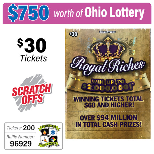 Ohio Lottery $30 Game #96929