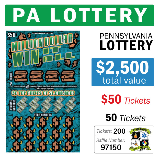 PA Lottery - $50 Game #97150