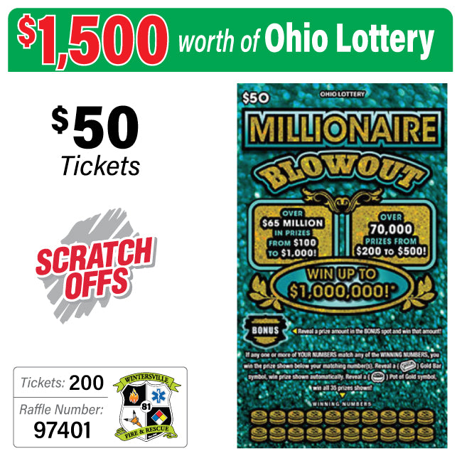Ohio Lottery $50 Game #97401