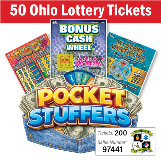 Ohio Lottery Pocket Stuffers 50 tickets - #97441