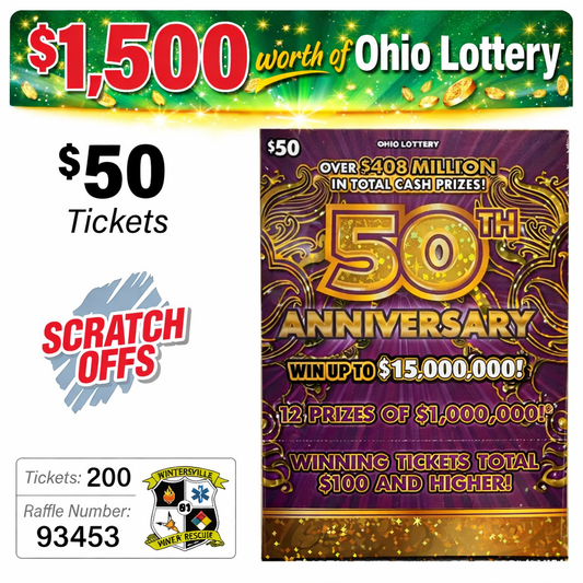 Ohio Lottery $50 Game #93453