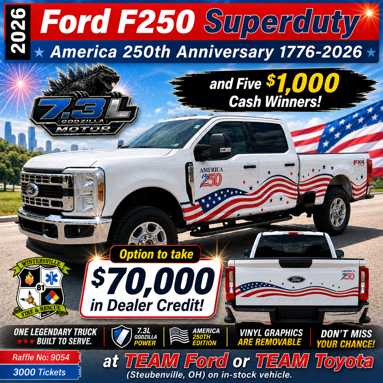2026 Ford F-250 America 250 Pickup Truck