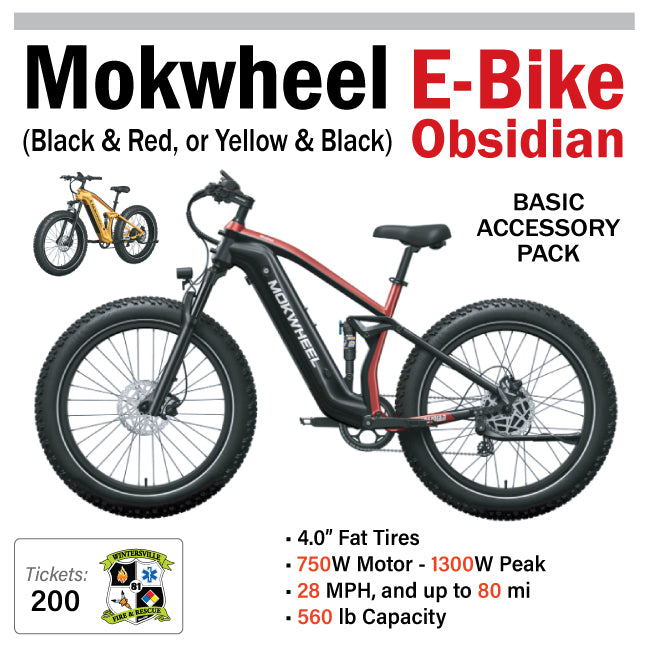 Mokwheel Obsidian Step-Over Electric Bike #77801