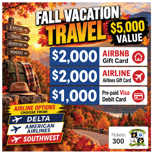 Fall Vacation Package $5000 #15306