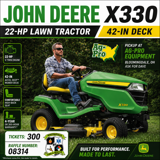 John Deere X330 Lawn Tractor - #08314