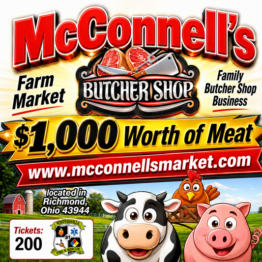 McConnell's Meat Market $1000 Gift Card #91513