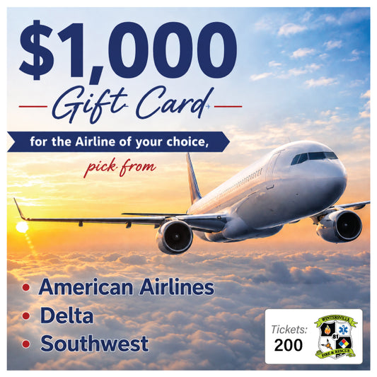 Airline of your Choice! $1000 Gift Card #97446