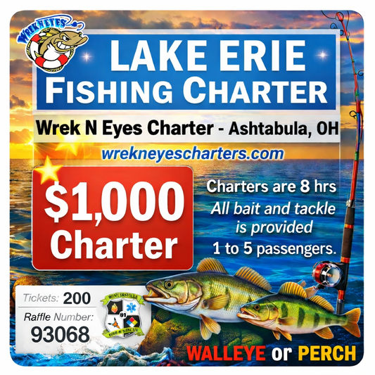 $1000 Lake Erie Fishing Charter #93068