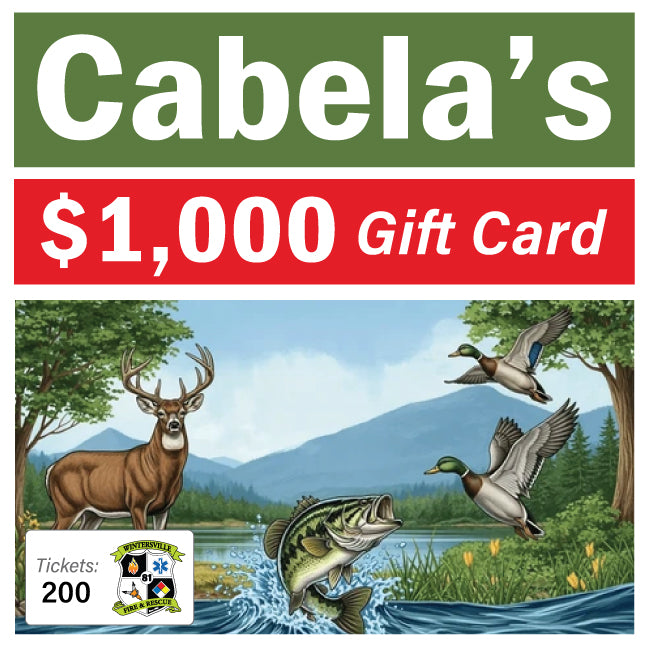 Cabela's $1000 Gift Card #87350
