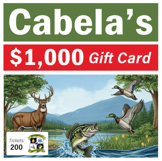 Cabela's $1000 Gift Card #87350