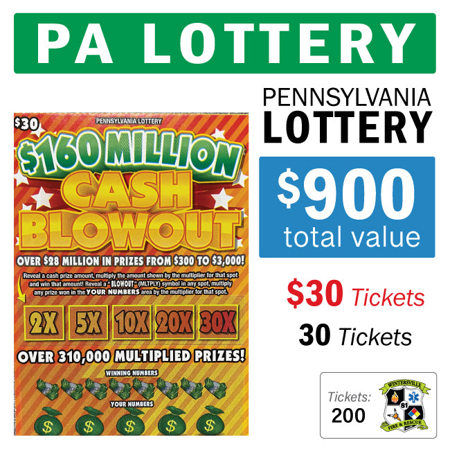 PA Lottery - $30 Game #96515