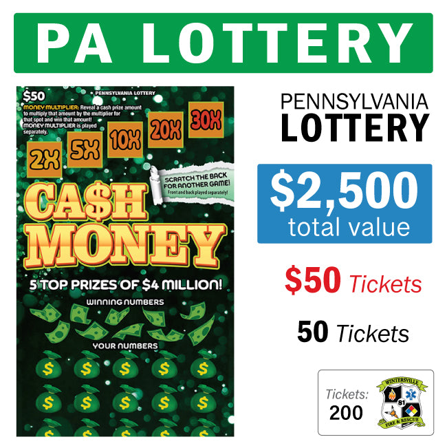 PA Lottery - $50 Game #96514