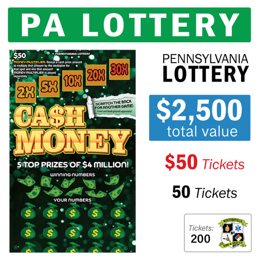 PA Lottery - $50 Game #96514