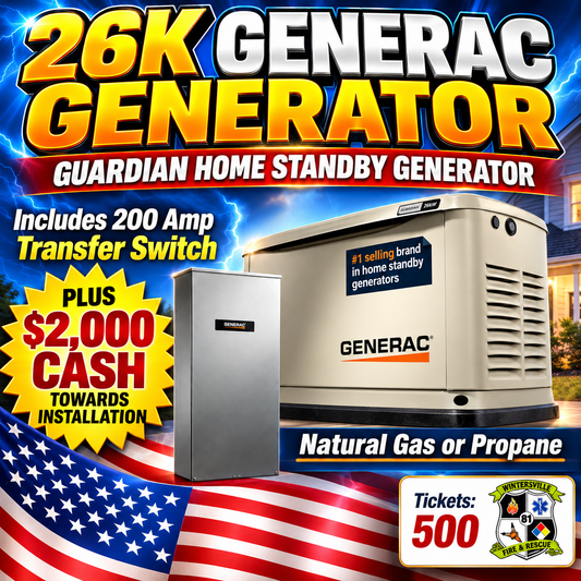 26kW Generac Home Standby Generator w/ Switch #50019