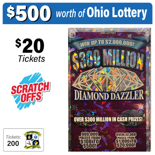 Ohio Lottery $20 Game #95155