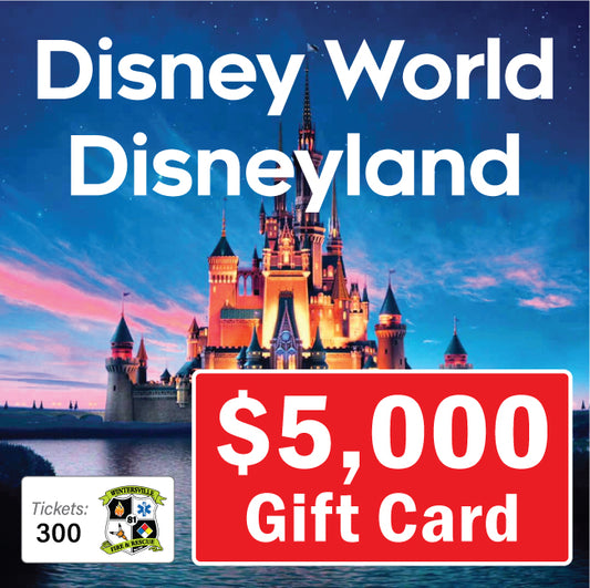 $5000 Disney Gift Card #08620