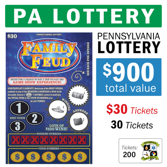 PA Lottery - $30 Game #99102