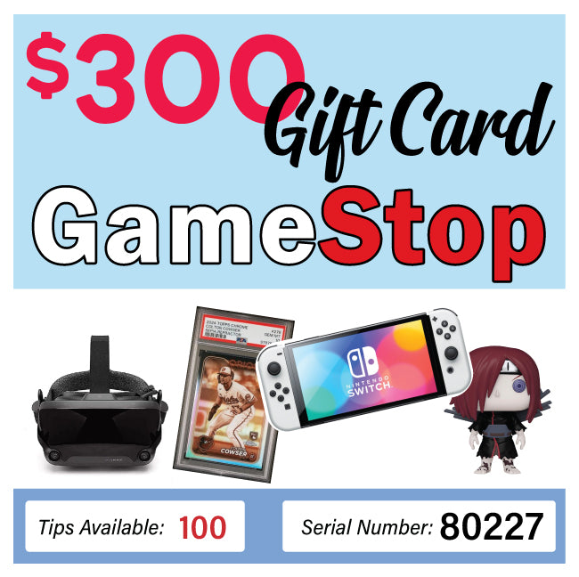 $300 GameStop Gift Card #80227