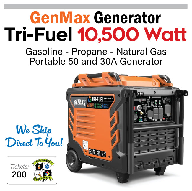 GenMax 10,500 Watt 50 Amp Tri-Fuel Generator #91177