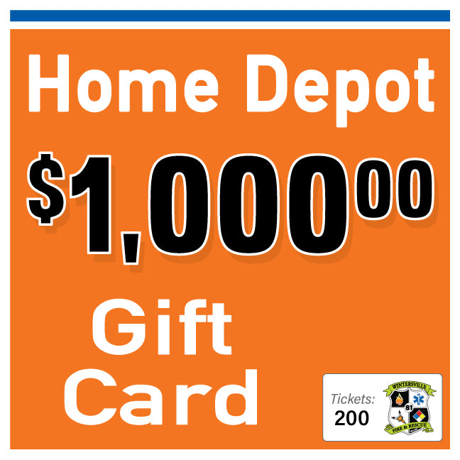 Home Depot $1000 Gift Card #87127