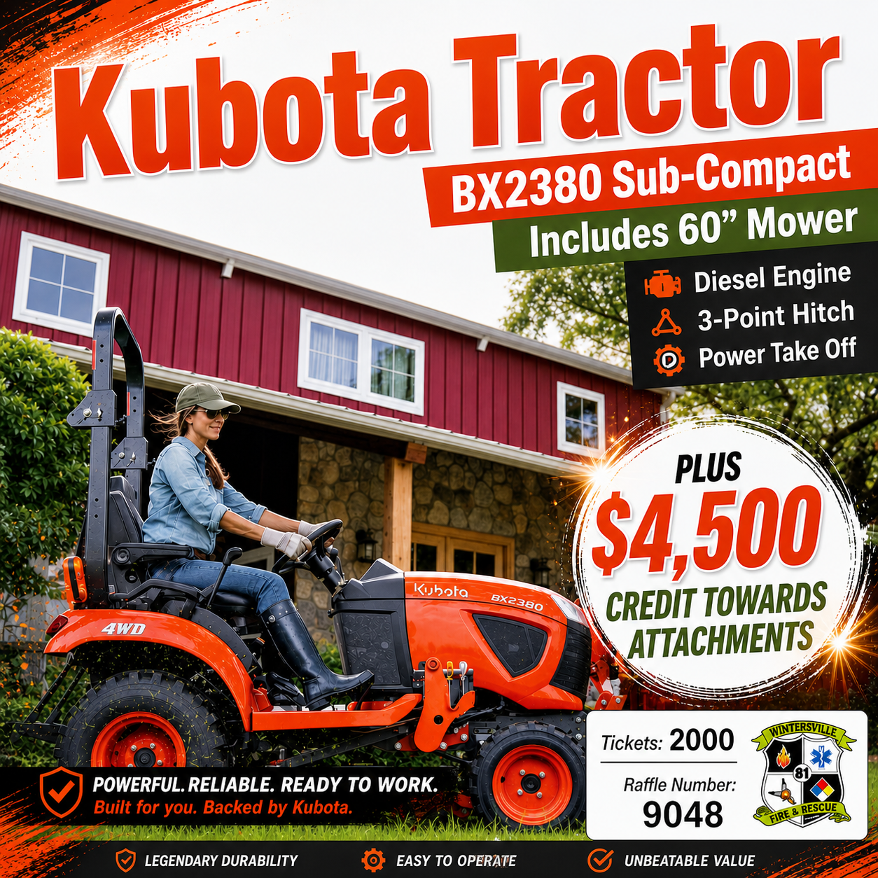 Kubota BX2380 Sub-Compact Tractor #9048