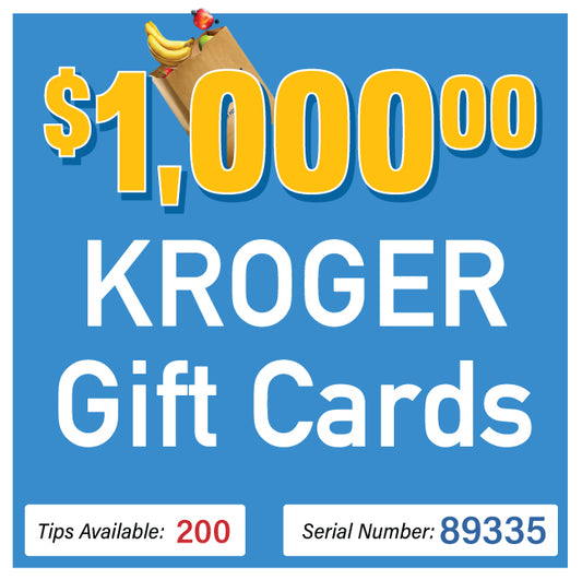 $1000 Kroger Gift Card #89335