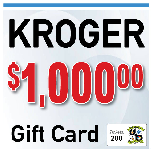 Kroger $1000 Gift Card #96738