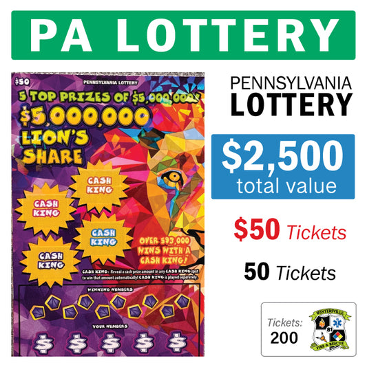 PA Lottery - $50 Game  #86974