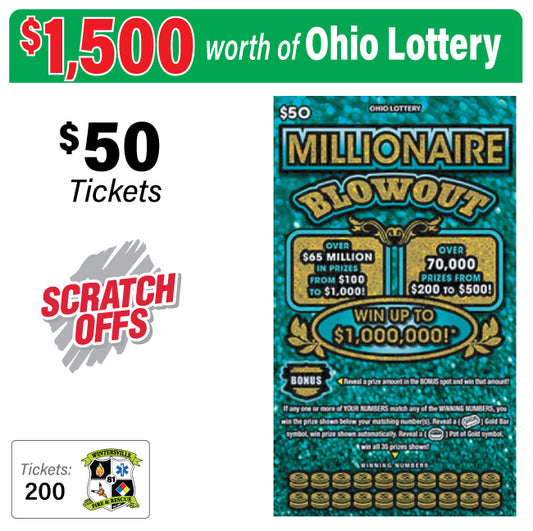 Ohio Lottery $50 Game #77969