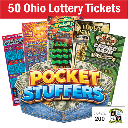 Ohio Lottery Pocket Stuffers 50 tickets - #99025