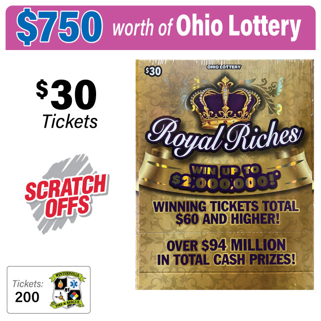 Ohio Lottery $30 Game #77853