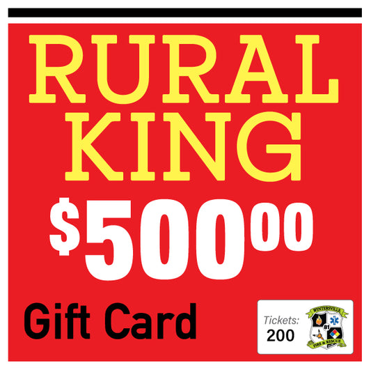 Rural King $500 Gift Card #93568