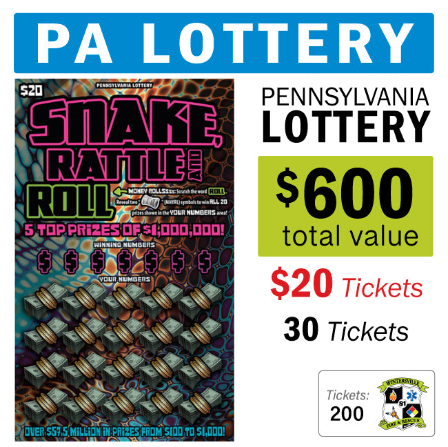PA Lottery - $20 Game #95009