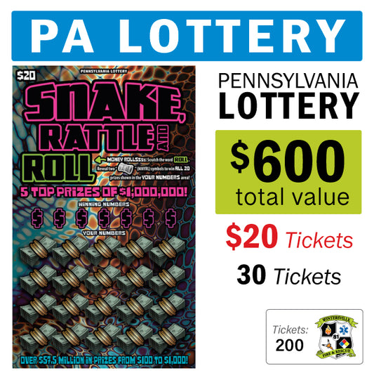 PA Lottery - $20 Game #95009