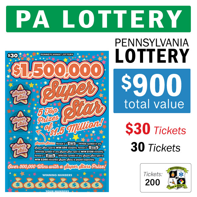 PA Lottery - $30 Game #86533