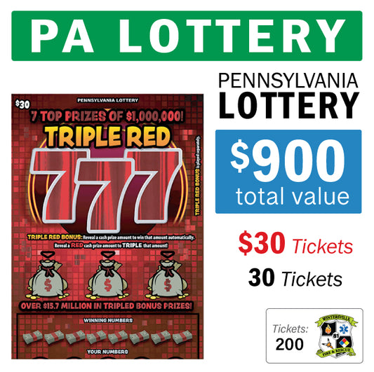 PA Lottery - $30 Game #96627