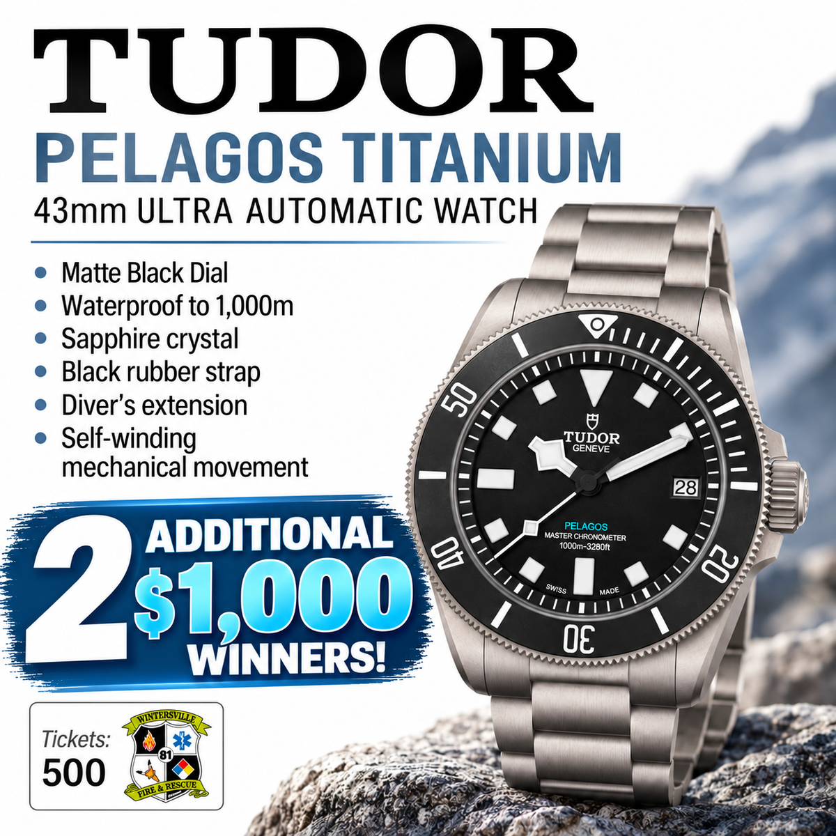 TUDOR Pelagos 43mm Ultra Automatic Watch #50021